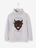 Sweatshirt with Furry Bison for Boys grey light mixed color