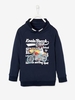 Sweatshirt with High Neck,  Panda Beach Motif,  for Boys blue dark solid with design