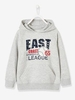 Sweatshirt with Hood & Sporty Motif blue dark mixed color