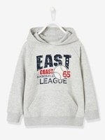 Sweatshirt with Hood & Sporty Motif blue dark mixed color