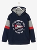 Sweatshirt with Hood,  Navy Motif,  for Boys blue dark solid with design