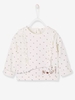 Sweatshirt with Print and Frills,  for Baby Girls white light all over printed