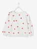 Sweatshirt with Printed Hearts & Fancy Ribbon,  for Girls white light all over printed