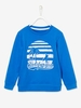Sweatshirt with Printed Motif for Boys blue medium solid with design