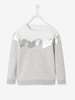 Sweatshirt with Reversible Sequins,  for Girls grey light mixed color