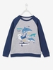 Sweatshirt with Sharks & Raglan Sleeves for Boys grey medium mixed color