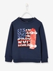 Sweatshirt with Skate Motif,  Reversible Sequins,  for Boys blue dark solid with design