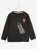 Sweatshirt with Space Shuttle Motif with Details in Flocked Velour for Boys black dark solid with design