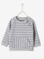 Sweatshirt with Stylish Stripes for Baby Boys grey light mixed color