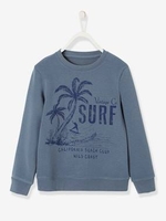 Sweatshirt with Surf Motif,  for Boys blue dark solid with design