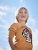 Sweatshirt with Tiger Motif in Relief,  for Boys beige medium solid