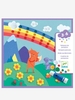 Sweet Nature Pompom Collage,  by DJECO red dark solid with design