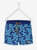 Swim Shorts with Fun Sharks for Boys blue bright all over printed