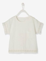 T-Shirt for Girls white light solid