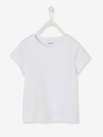 T-shirt for Girls white light solid