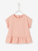 T-shirt with Frilled Hem,  for Baby Girls grey light mixed color