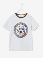 T-Shirt with Graphic Animal Motif for Boys white light mixed color