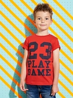 T-Shirt with Inscription,  for Boys green light solid with design