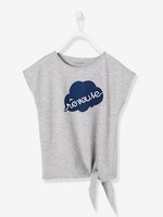 Tie T-Shirt for Girls grey light mixed color