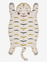 Tiger Rug beige light solid with design