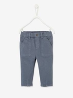 Trousers with Elasticated Waistband for Babies dark blue