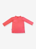 UV Protection Swim T-Shirt for Babies,  Rose Falbala pink medium solid