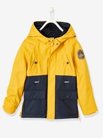 Windcheater with Hood,  for Boys blue dark striped