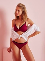 Wire-free Nursing Bra blue dark solid