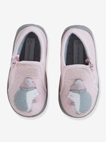 Zipped Pram Shoes for Baby Girls pink light all over printed