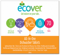 Ecover Dishwash Tablets - All In One - 70 Tablets