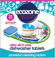 Ecozone Ultra All-In-One Dishwasher Tablets - 25 tabs