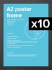Flat MDF A2 Poster Frame Bundle x 10
