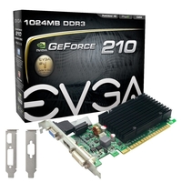 EVGA G210 1GB DDR3 VGA DVI HDMI Passive Low Profile PCI-E Graphics Card