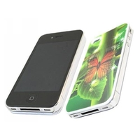 Green ButterFly 3D Protection Case - Apple iPhone 4