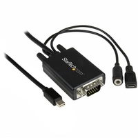 Mini Displayport To Vga Adapter Cable With Audio - 10ft (3m)