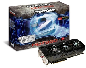 PowerColor HD 7990 6GB GDDR5 Dual DVI HDMI Dual Mini DisplayPort PCI-E Graphics Card