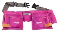 Rolson Pink Double Leather Tool Pouch