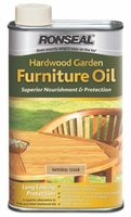 Ronseal Hardwood Furniture Oil Natural Teak - 1litre.