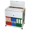 ROTADEX STD UNIV FILTROLLEY LOCK LID GRY