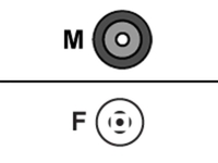 RP-SMA (MALE) TO TYPE N - (FEMALE) ADAPTER ROHS