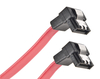 Xenta SATA 2.0 Cable Red 7pin 90 Degree with Latch Connection - 60cm