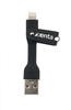 Xenta USB to Lightning cable with Keychain - Black