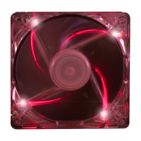Xilence (80mm) Case Fan With Led Light (transparent Red)