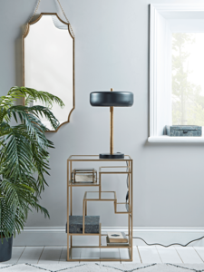 Brass & Glass Display Table
