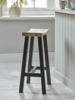 Curved Topped Counter Stool - Anthracite