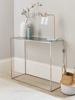 Enamelled Console Table - Grey-Green