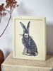 Facing Hare - Standing Print Block