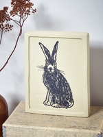 Facing Hare - Standing Print Block
