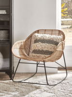 Flat Rattan Rocking Chair