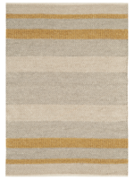 Flatweave Stripe Rug - Mustard